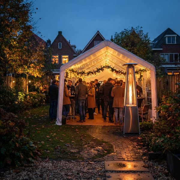 Hoe houd je een partytent warm met een heater?