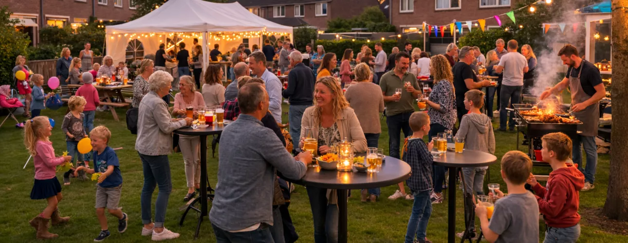 Buurtfeest organiseren met Partytentverhuur Leiden