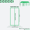 Partytent 4x8 meter