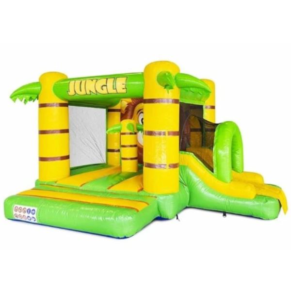 Springkussen Mini Jungle met Glijbaan